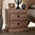 thumbnail image 6 of Bowery Hill Modern Wood 2-Drawer Wood Nightstand in Oak Brown, 6 of 8