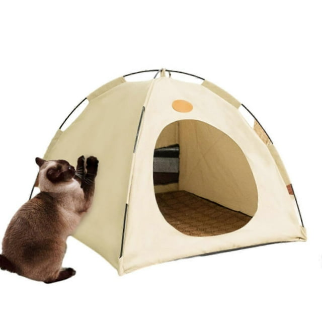 4-Season Pet Tent, Pops-Up Tent for Dogs Cats, Washable Waterproof Cat & Dog Bed for Indoor Outdoor