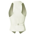 thumbnail image 4 of MixMatchy Women's Economy Dressy 3 Button Versatile Racerback Tuxedo Suit Vest Waistcoat, 4 of 5
