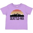 thumbnail image 3 of Inktastic Seattle Washington Skyline Sunset Boys or Girls Toddler T-Shirt, 3 of 5