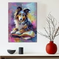 thumbnail image 5 of Shetland Sheepdog Decor Poster Unframe, Shetland Sheepdog Dog Canvas Wall Art, Dog Reading Book Canvas Print Painting Poster Wall Decor Dog Lovers Gifts, 5 of 6