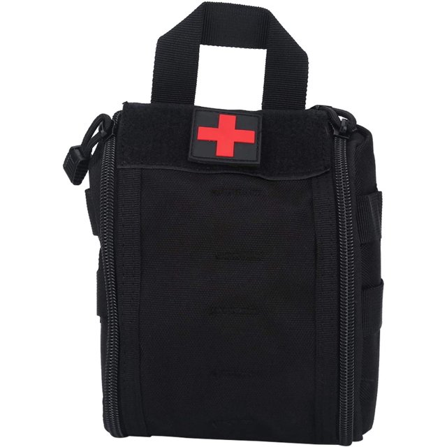 Kit de primeros auxilios de supervivencia Kits de emergencia para equipos al aire libre (negro) TUNC Sencillez