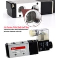 thumbnail image 6 of RIH Pneumatics Solenoid Valve 4V210-08 12V/24V/110V Single Coil Pilot-Operated Electric 2 Position 5 Way Connection Type (1/4"NPT, AC110V), 6 of 7