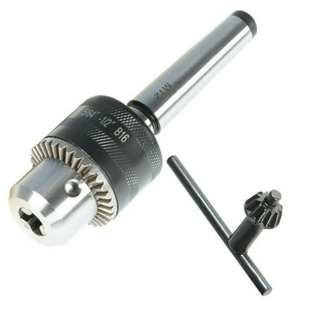 

BCLONG 5/64\ \ to 1/2\ \ Drill Chuck Tool With MT2 Morse Taper Arbor and Key For Lathe