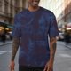 thumbnail image 2 of Casual Suelto Elástico de Manga Corta de los Hombres Blusa, Cuello Redondo de Color Sólido Top Deportivo para Gimnasio Y Actividades Al Aire Libre, 2 of 8