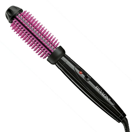 Revlon Pro Collection Heated Silicone Bristle Curl Brush Black - 1"