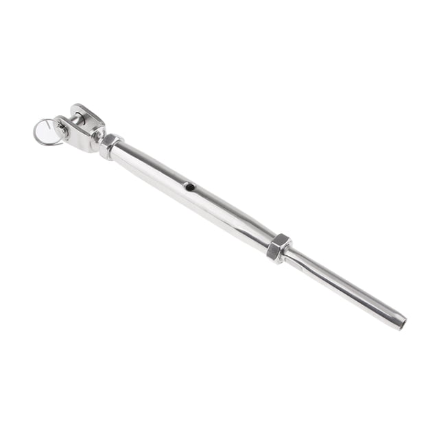 Tensor de Mandíbula de Cuerpo Cerrado con Tornillo de Aparejo de material acero Inoxidable de 13,6 "para Yate de Barco Yotijar Turnbuckle Jaw y Jaw