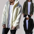 thumbnail image 2 of Hombres invierno oso de peluche polar piel abrigo mullido chaquetas tipo jersey prendas de vestir de gran tamaño cálido otoño prendas de vestir Chaquetas de manga larga de felpa, 2 of 5
