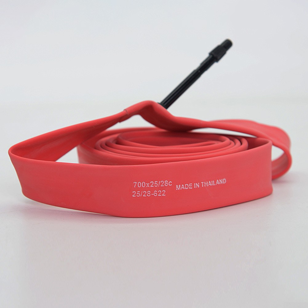 Road bike bicycle latex tube nozzle for 700x25C/28 red