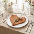 thumbnail image 3 of REGALWOVEN 12 Pack Cloth Napkins, Cotton Washable Table Dinner Napkins for Restaurant, Weddings, Events, and Parties Brown 18x18inch, 3 of 6