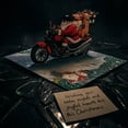 thumbnail image 2 of Santa Claus Riding Motorcycle 3D Pop Up Greeting Card, 2 of 11