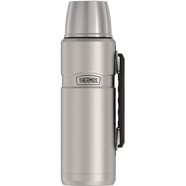 Botella de bebida termo aislada al vacío THERMOS Stainless King 68 onzas acero mate