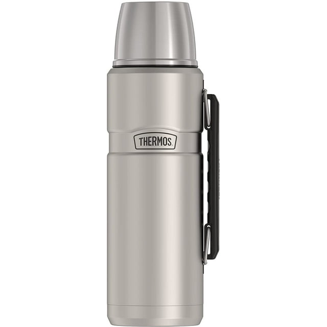 Botella de bebida termo aislada al vacío THERMOS Stainless King 68 onzas acero mate