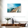 thumbnail image 3 of Elephant Stock Oia Santorini Greece Wall Art - Horizontal Canvas Wall Art - Living Room Wall Decor - Places Canvas - Turquoise And White Decor - 30" x 20", 3 of 8