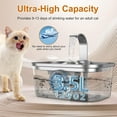 thumbnail image 4 of Bobo&Dragon Stainless Steel Cat Water Fountain 124oz/3.5L Ultra Quiet Automatic Pet Dispenser with Smart LED & 6-Layer Filtration for Dogs and Cats, 4 of 7