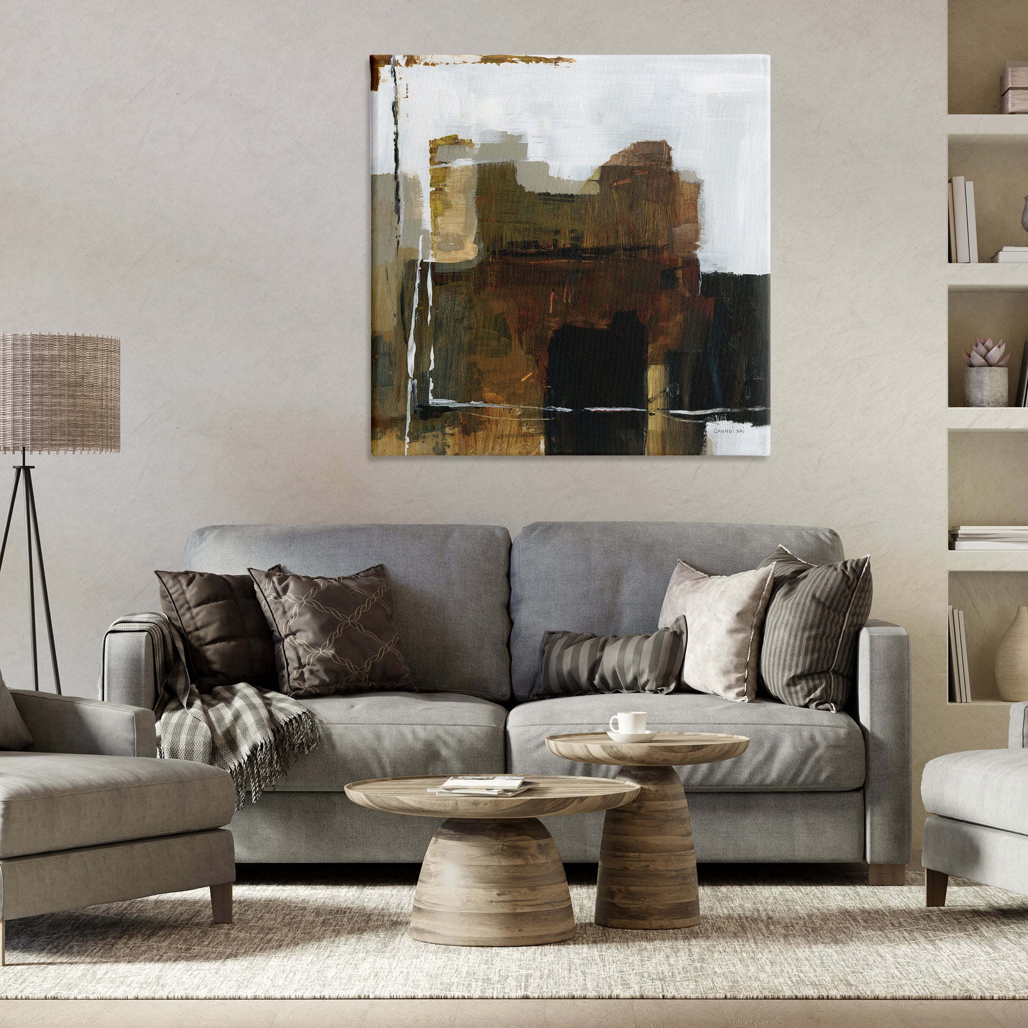 Stupell Industries Natural Abstract Earth Tones Canvas Wall Art, design by Danhui Nai