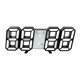 thumbnail image 1 of 3D Smart Stereo Alarm Clock LED Clock Temperature Clock Korean Living Room 3D Wall Clock Digital Desk Clock, 1 of 2