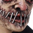 thumbnail image 3 of Máscara de terror sangriento de Halloween Simulación Máscara de mueca de terror Accesorios de disfraces complicados, 3 of 5