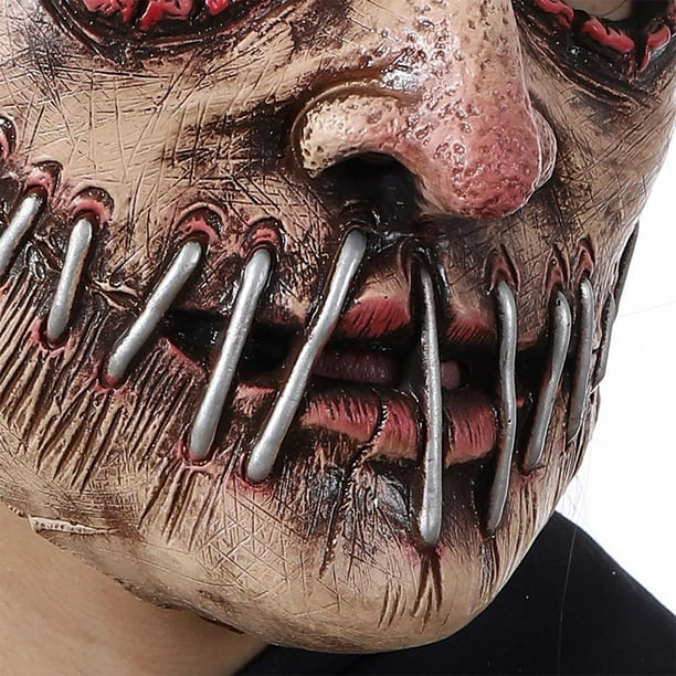 Máscara Terror Halloween Mueca Simulación Accesorios Disfraz Complicados | Bodega Aurrera en línea