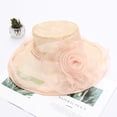 thumbnail image 2 of iHPH7 Tea Party Accessories for Women Sun Protection Hat Tea Hats for Women Beach Hats for Women Sun Hats for Women, Pink One Size, 2 of 3