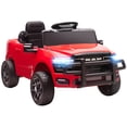 thumbnail image 2 of Qaba 12V Kids Ride on Car, Licensed Dodge RAM 3500 Ride on Toys for Toddlers with Dual Motors, Remote Control, Suspension, Bluetooth and Lights, Red, 2 of 9