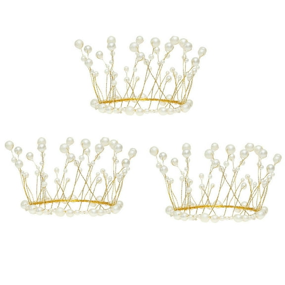 3 Pcs Crown Cake Decorating Cake Ornament Creative Cake Decor Dessert Topper Party Cake Decor Party Supply