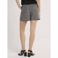 thumbnail image 2 of Time And Tru Women's Chambray Cargo Shorts, 3" Inseam, Sizes XS-XXXL, 2 of 5