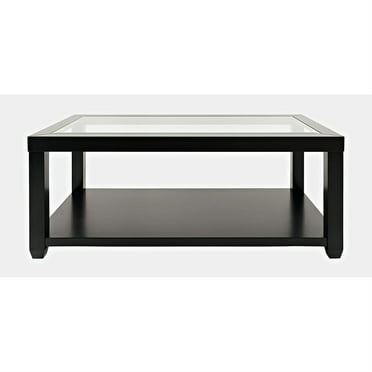 Jofran Urban Icon Contemporary Rectangular Glass Inlay Coffee Table