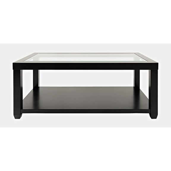 Jofran Urban Icon Contemporary Rectangular Glass Inlay Coffee Table