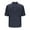 Navy, variant on COSFO Short Sleeve Men's T-Shirts Mock Neck Casual Tops Button Loose Pullover Waffle Mens Classic T-Shirt