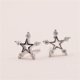 thumbnail image 1 of nicho de mujer, pendientes simples y versátiles en forma de estrella, pendientes pequeños de estrella hueca fresca de moda, plata ZefeiWu 9024715101204, 1 of 1