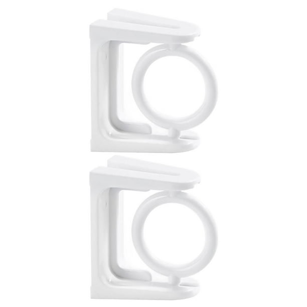 2 soportes para barras de cortina: soportes adhesivos para barras de ducha, montaje en pared.