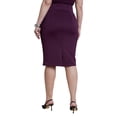thumbnail image 2 of ELOQUII Women's Plus Size Neoprene Pencil Skirt, 2 of 3