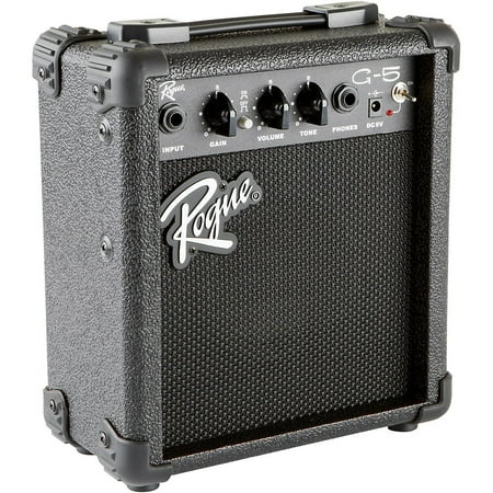 - Rogue G5 5W Battery-Powered Guitar Combo Amp Black