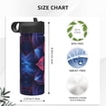 thumbnail image 4 of Sikiie Bohemian Vintage Pattern Print 18OZ Insulated Straw Cup, Portable Leak-proof Sports Water Bottle, Stainless Steel Water Cup Suitable for Home and Outdoor, 4 of 8