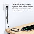 thumbnail image 4 of Right Angle Male to Female Stright Head Data Cable USB3.0 5Gbps Transfer Rate, 4 of 13