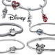 thumbnail image 2 of Disney 925 Sterling Silver Bracelet Moments Sparkling Mickey Mouse Heart Clasp Snake Chain Bracelet for Women DIY Charms Beads19cm Gao Jinjia LED, 2 of 2