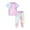 Purple, variant on EnJoCho Heart Pant Girl Kids Toddler Boy Girls Clothes Sports Casual Tie Dye Prints Short Sleeves T Shirt Elastic Waist Pants Set Outfit Little Child Boy Girl Trendy Set