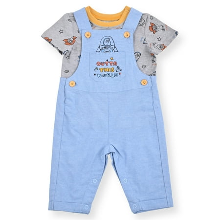 

Disney Pixar Toy Story Baby Boy Overall Set 2 Piece Sizes 0/3-24 Months