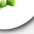 thumbnail image 3 of Designart 'Green Field Plant Foliage Branch' Farmhouse Circle Metal Wall Art 11x11 - Disc of 11, 3 of 5