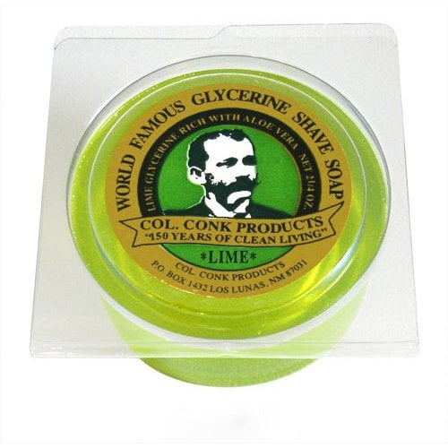 Col. Conk Glycerine Shave Soap 2.25 oz (Lime)