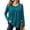 729#Blue, variant on Women's Crew Neck Base Layer Top Long Sleeve Casual Undershirt Long Sleeve Base Layer S