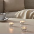 thumbnail image 3 of Portavelas Té de Cristal Estriado Set de Decoración Versátil 6 Piezas Incluye Regalo, 3 of 3