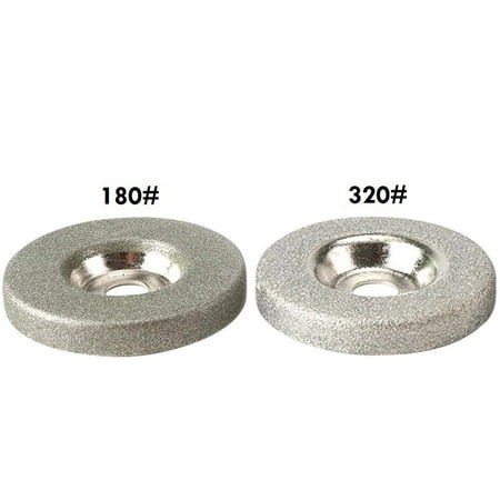

2 Pcs Diamond Grinding Wheel Circle 50mm for Electric Sharpener Grinder 180# 320#