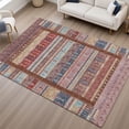 thumbnail image 6 of Addison Rugs Mayfield Premium Machine Washable Transitional Stripes Red Rectangle Rug, 3' x 5', 6 of 6
