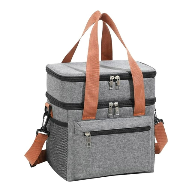 Portable Insulated Lunch Bag with Shoulder Strap Large Capacity Perfect for Picnics & Meals