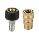 thumbnail image 1 of Adaptador de lavadora a presión convertir M22-14 a lavadoras eléctricas de 3/8 pulgadas (M22-14mm) adaptador de manguera de conector de liberación, 1 of 9