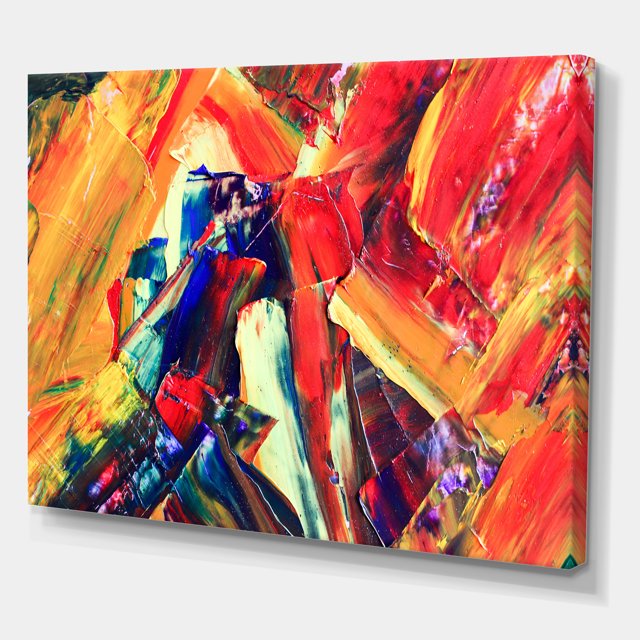 Designart - Huile sur Toile Texturée Composition III - Moderne & Contemporain Toile Impression d'Art Mural