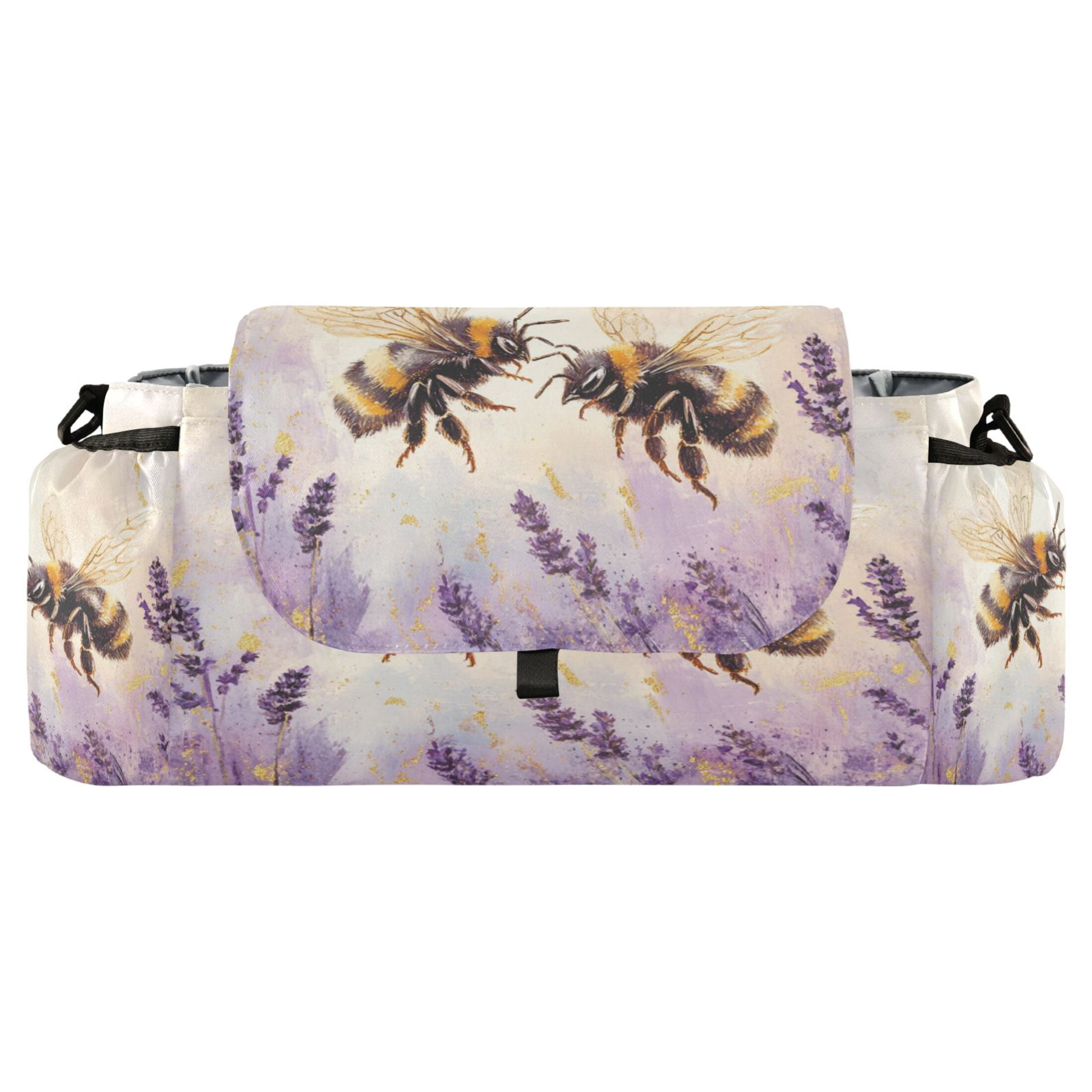 DIXRUYEE Stroller Organizer Buzzing Harmony Printed
