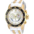 thumbnail image 1 of Invicta 20292 Mens Pro Diver Quartz Chronograph Silver Dial Watch with White & Gold Tone, 1 of 3